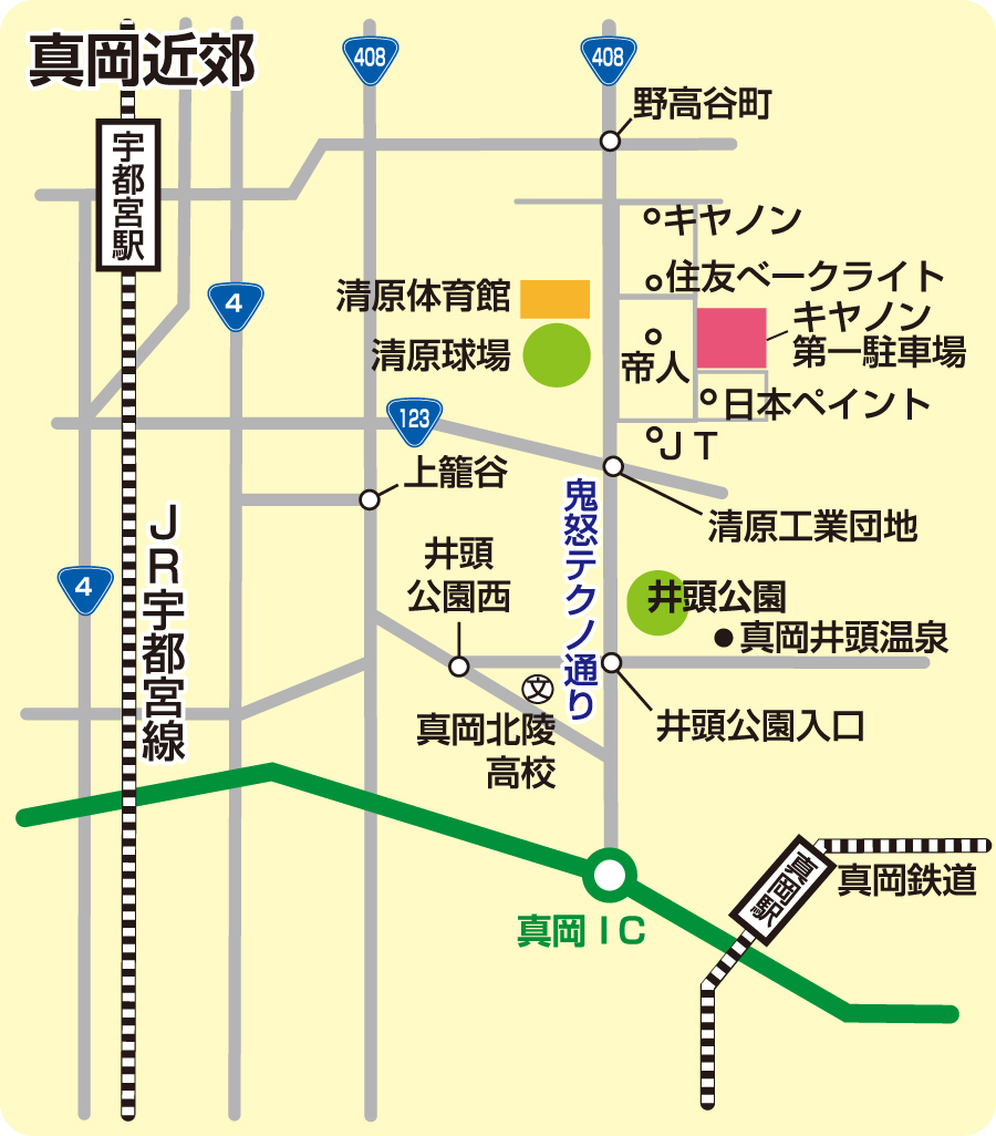 真岡近郊図